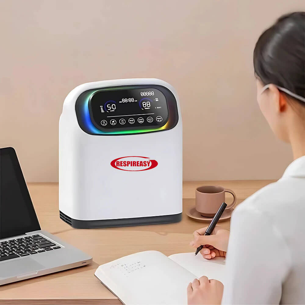 Powerful 9Liters Household Use Oxygen Concentrator Machine Portable 9L/min Continuous Oxygenerator Medical Oxygen Generator for Elderly Homecare