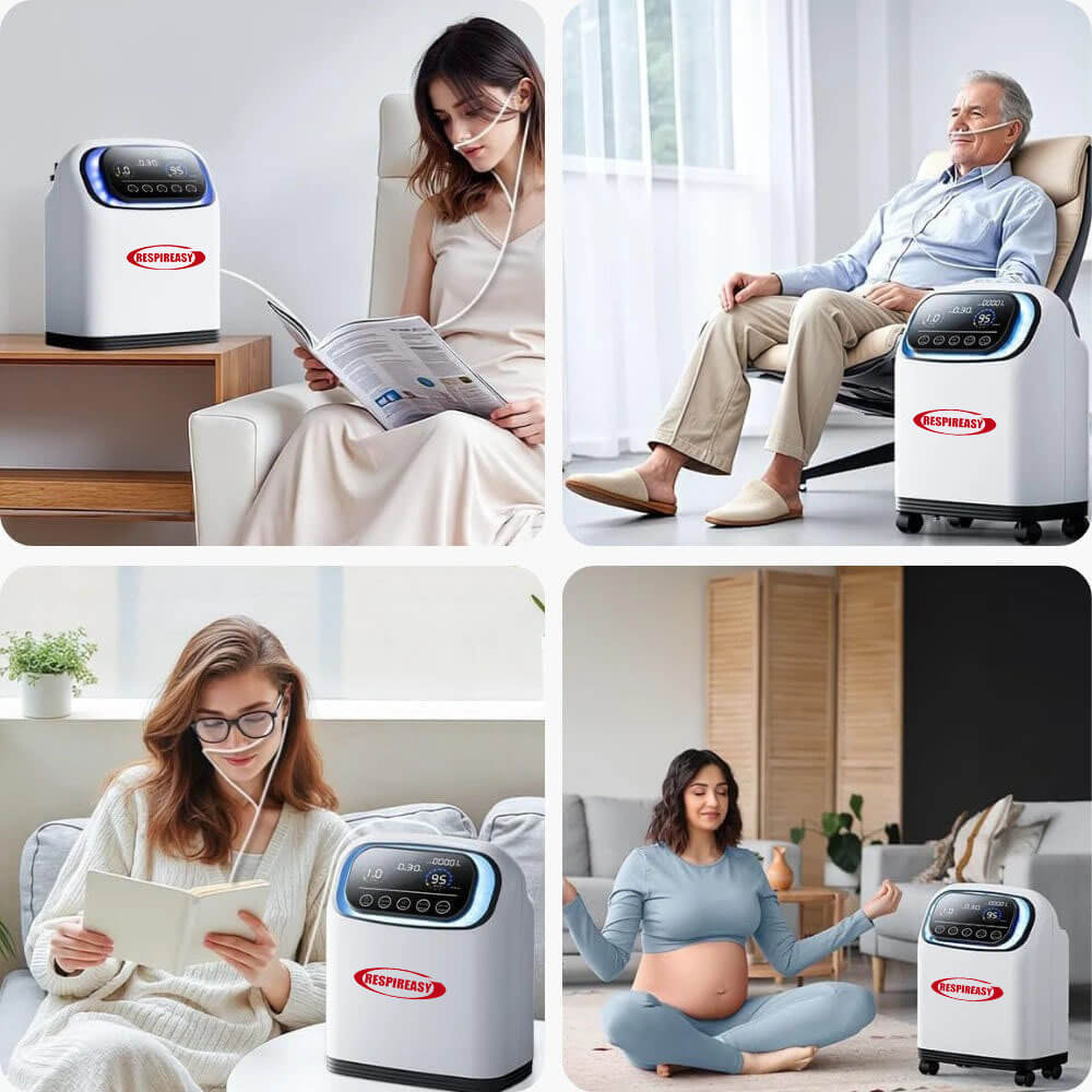 Powerful 9Liters Household Use Oxygen Concentrator Machine Portable 9L/min Continuous Oxygenerator Medical Oxygen Generator for Elderly Homecare