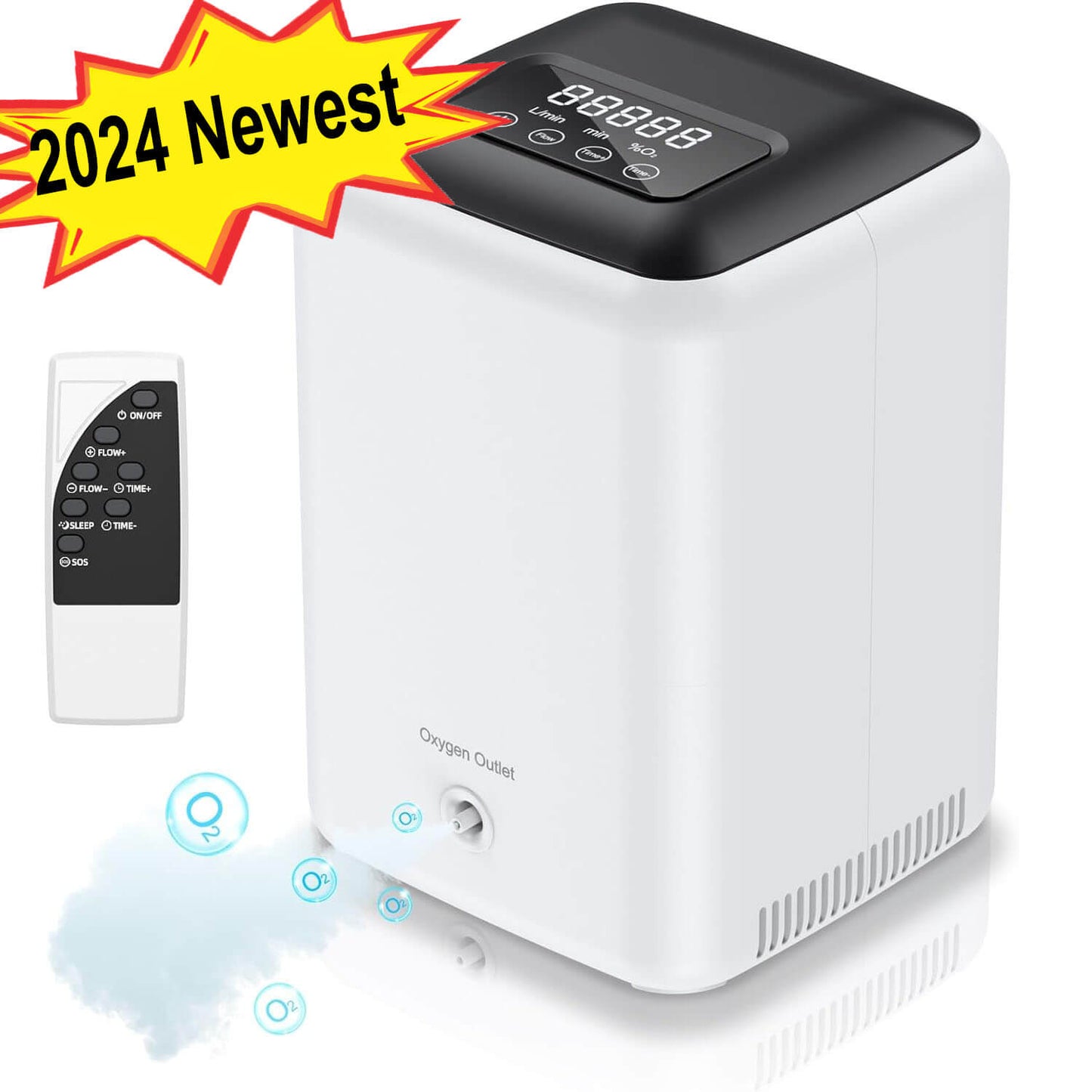 Home Medical Oxygen Generator Portable Oxygen Concentrator DEDAKJ DE-C1L 7 Liters 93% Oxygen Concentration Adjustable Oxygen Machine