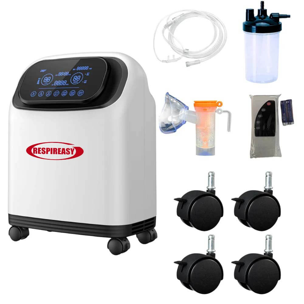 Buy Low Price 93% Medical High Concentration 9Liters Continuous Oxygen Concentrator Generator Machine Home Care Atomized Nebulizer