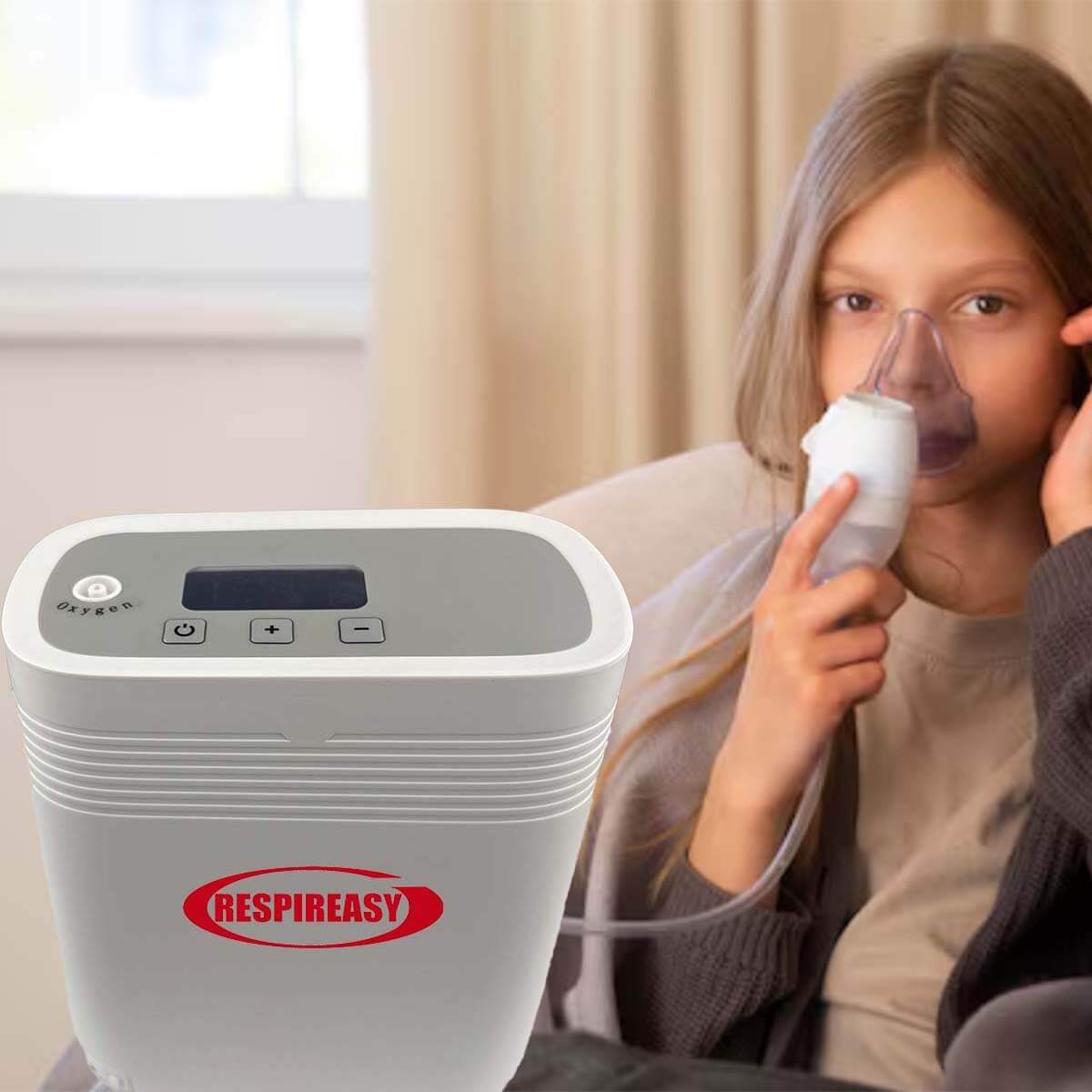 Concentrador de oxígeno de flujo continuo de 5 l/min, máquina recargable (2025), generador portátil para producir O2, ideal para viajes en avión y coche.
