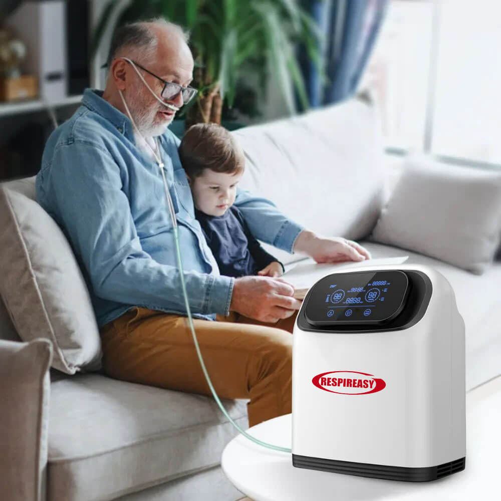 Powerful 9Liters Household Use Oxygen Concentrator Machine Portable 9L/min Continuous Oxygenerator Medical Oxygen Generator for Elderly Homecare