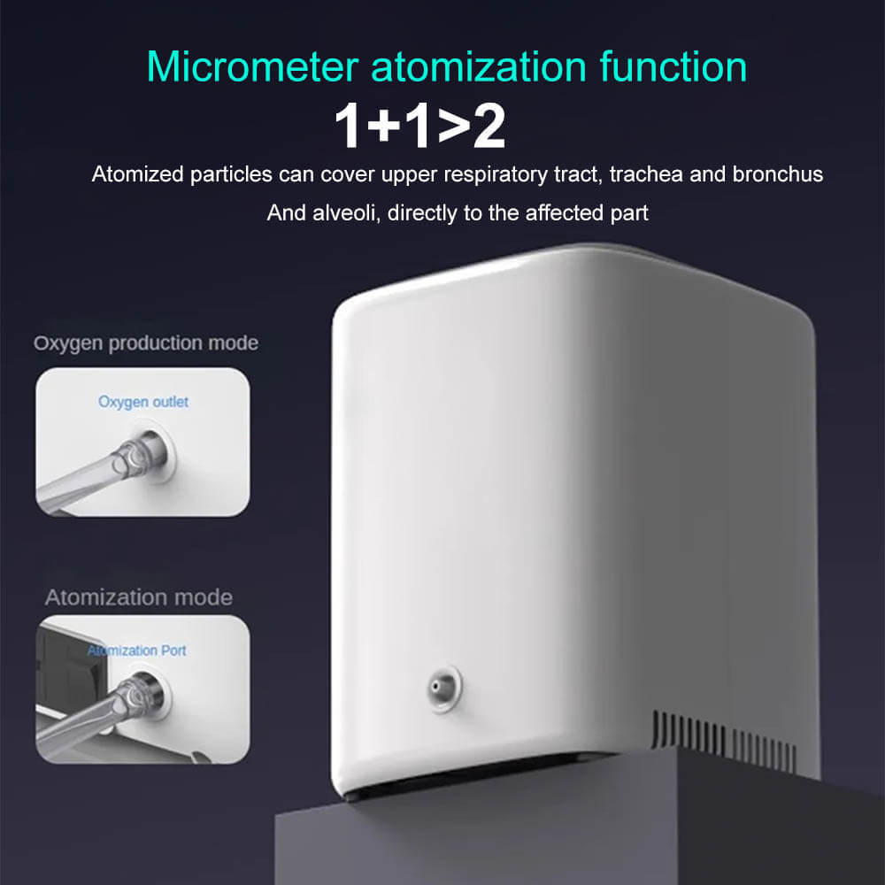 Home Medical Oxygen Generator Portable Oxygen Concentrator DEDAKJ DE-C1L 7 Liters 93% Oxygen Concentration Adjustable Oxygen Machine