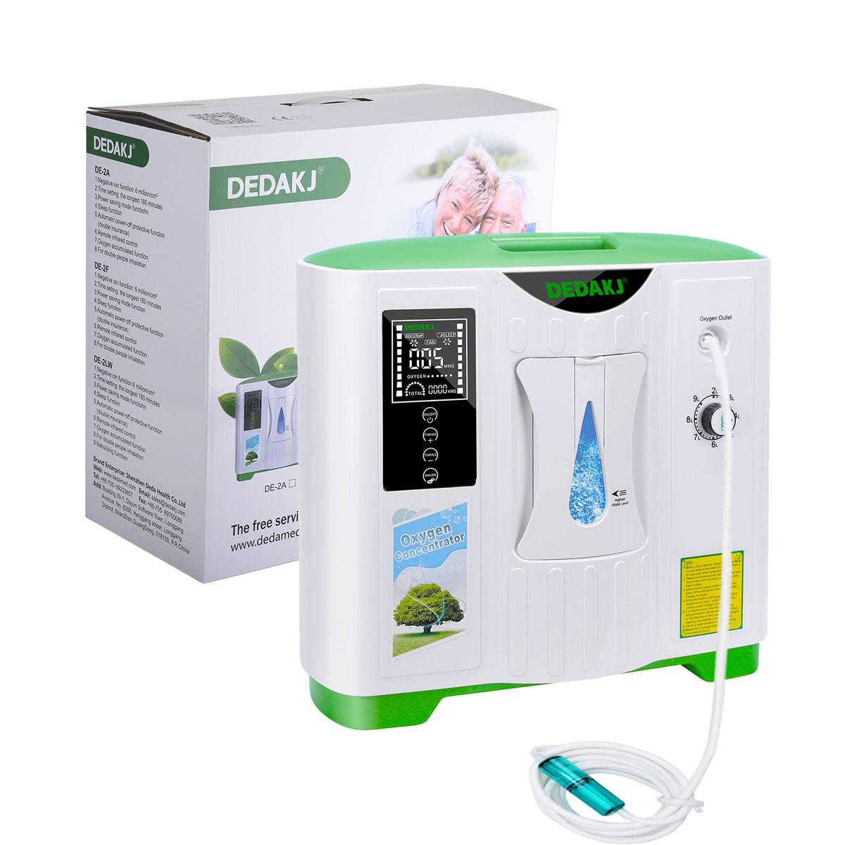 Compre una máquina de oxígeno 2L-9L de alta calidad Dedakj O2 Making Machine para el hogar 48 horas Generador de oxígeno Home Máquina de flujo continuo O2