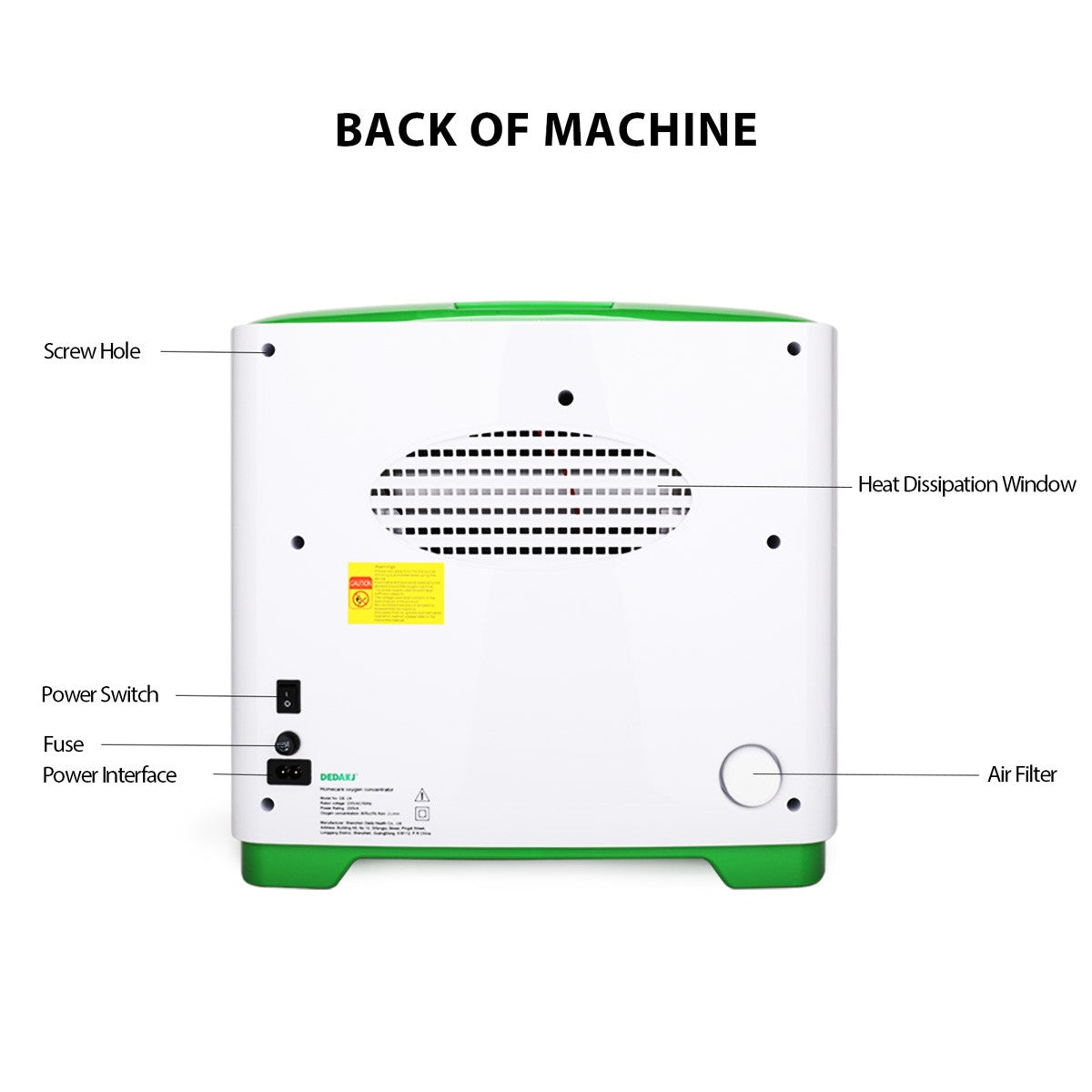 Compre una máquina de oxígeno 2L-9L de alta calidad Dedakj O2 Making Machine para el hogar 48 horas Generador de oxígeno Home Máquina de flujo continuo O2
