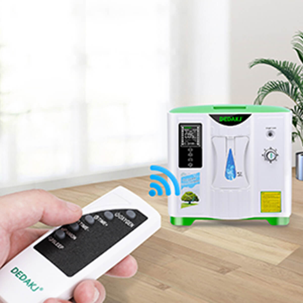 Compre una máquina de oxígeno 2L-9L de alta calidad Dedakj O2 Making Machine para el hogar 48 horas Generador de oxígeno Home Máquina de flujo continuo O2