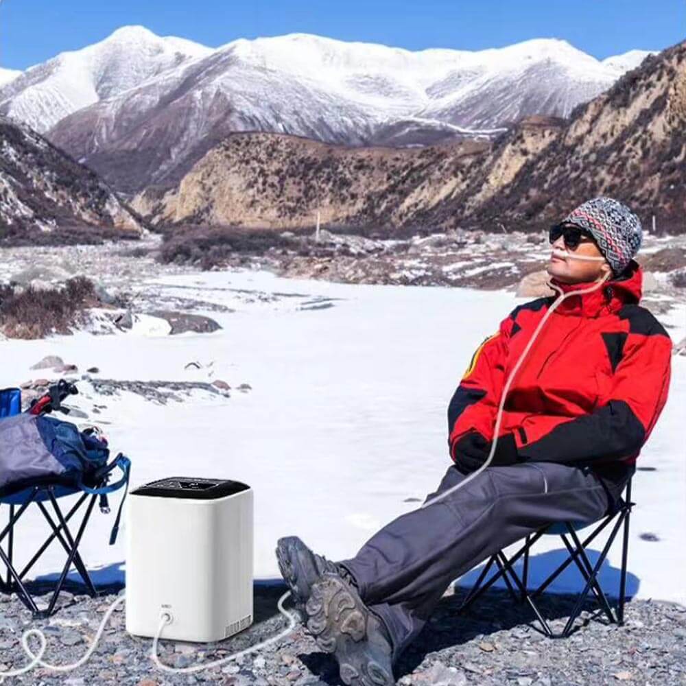 2025 Top 1L-7L Concentrador de oxígeno de hogar Dedakj Care de oxígeno Generador de oxígeno Concentrador de oxígeno Ajustable Máquina de oxígeno adecuada para el uso del hogar y los viajes