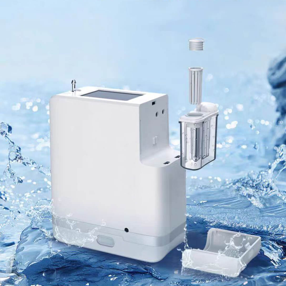 Potente concentrador de oxígeno portátil KPC 1-9 Generador de oxígeno ajustable con batería de litio