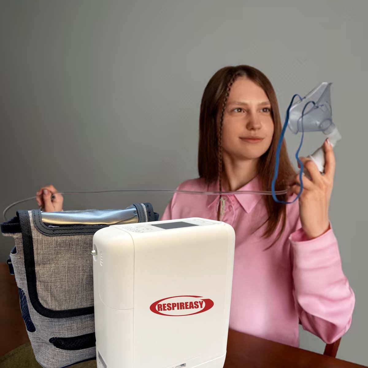 2025 Home portable oxygen concentrator REA 1-7 LPM O2 93% oxygen concentration adjustable oxygen generator oxygen machine with lithium battery