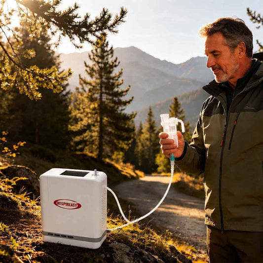 Concentrador de oxígeno de viaje portátil Generador O2 de 1-9 litros con máquina O2 Máquina O2 con batería de mochila OTC Mini Oxygen Concentrator Price