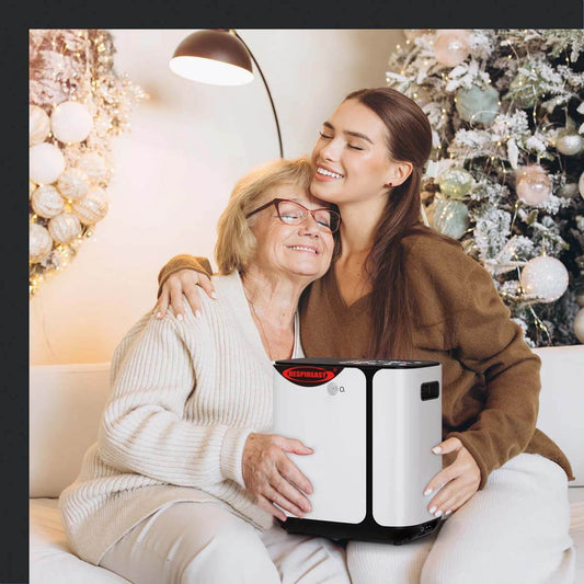 RESPIREASY-dedakj Oxygen Concentrator O2 Machine Purifier 93% High Oxygen Purity 1-8 L/Min Flow Oxygen Generator with Atomization Function for Home Hospital and Travel Personal Use