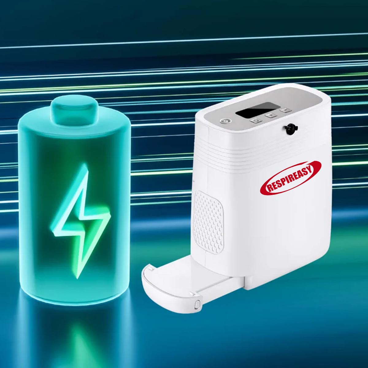 Concentrador de oxígeno de flujo continuo de 5 l/min, máquina recargable (2025), generador portátil para producir O2, ideal para viajes en avión y coche.