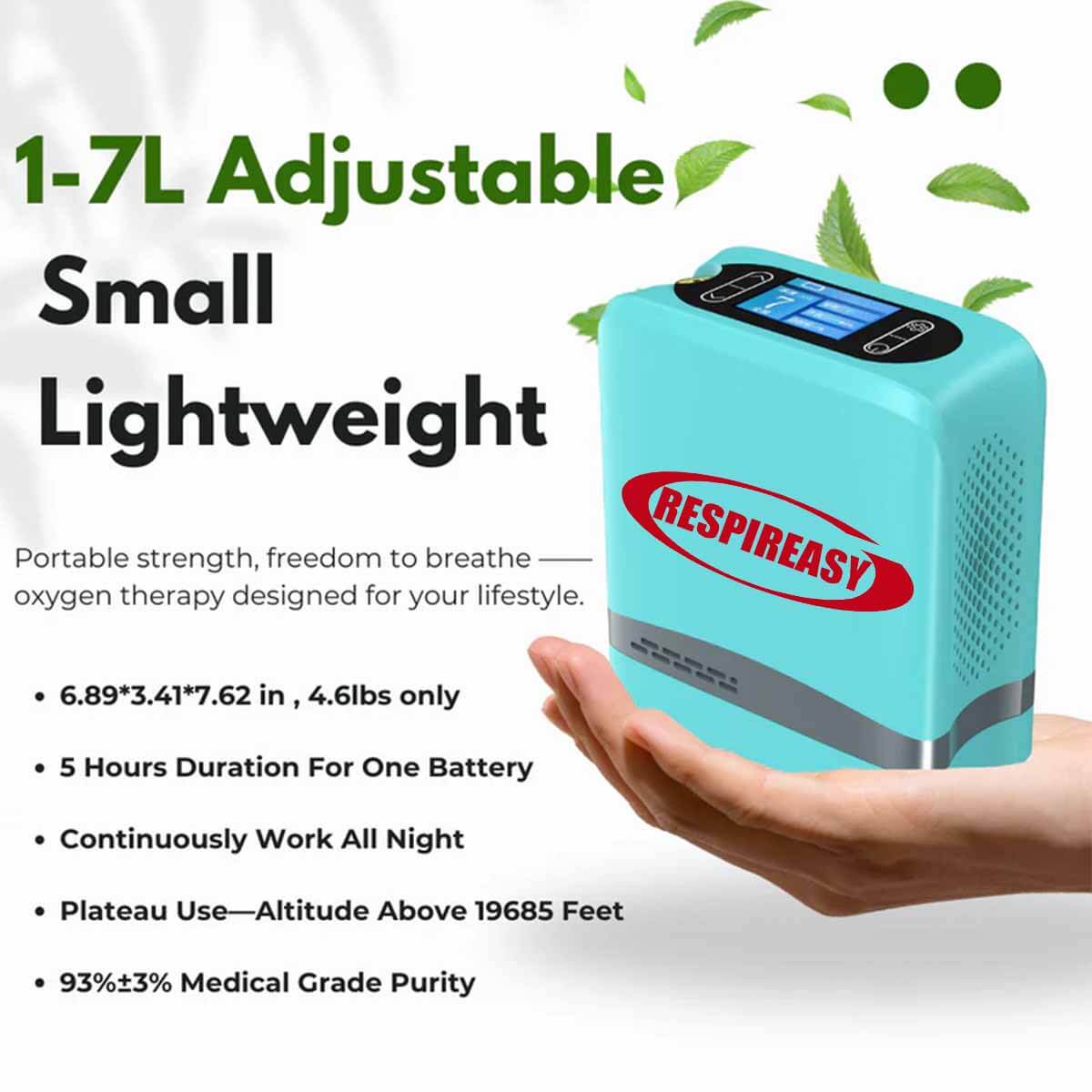Buy Personal Oxygen Concentrator Portable Oxygen Generator 93% O2 RespirEasy Cardiac Oxygen Concentrator Oxygen Machine Store