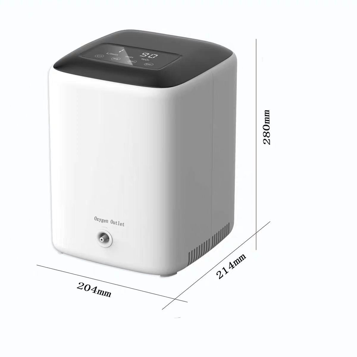 2025 Top 1L-7L Concentrador de oxígeno de hogar Dedakj Care de oxígeno Generador de oxígeno Concentrador de oxígeno Ajustable Máquina de oxígeno adecuada para el uso del hogar y los viajes