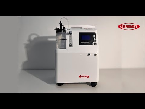 Concentrador de oxígeno RESPIREADY dedakj de alta calificación, silencioso, 24 horas de funcionamiento, 5L–10L, potente generador de oxígeno médico, aprobado por la FDA, máquinas de O2 de flujo continuo para terapia domiciliaria de EPOC.