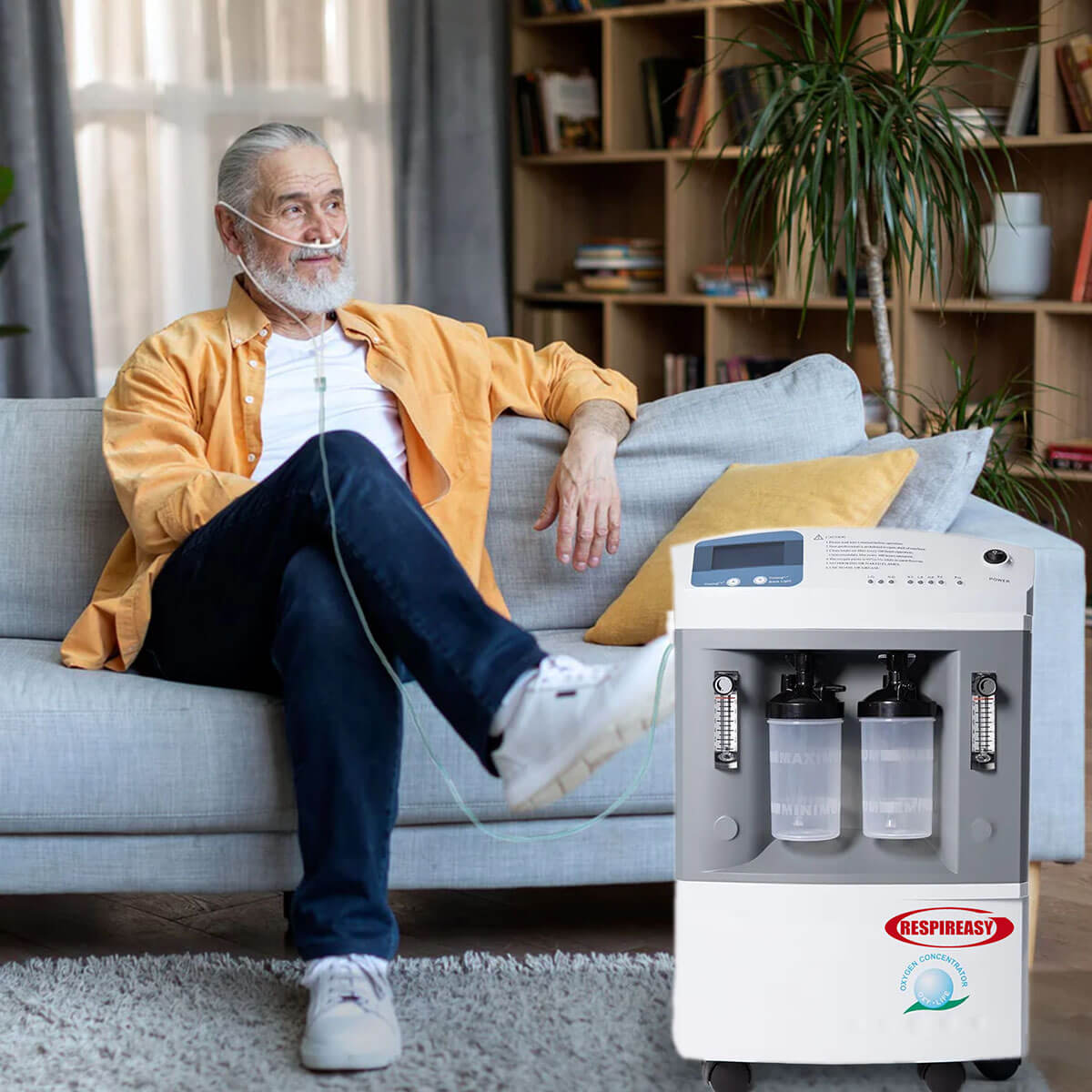 Buy 10L-20L Home Medical Oxygen Concentrator Powerful O2 Oxygen Concentrator 95% High Oxygen Concentration O2 Making Machine DEDAKJ Respireasy