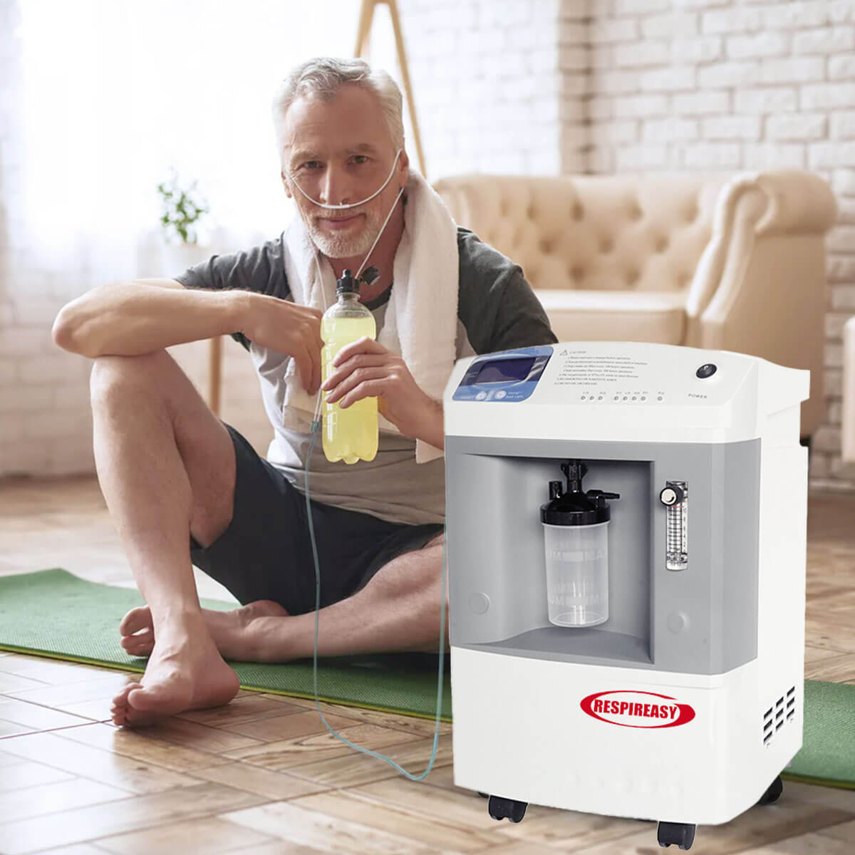 Buy 10L-20L Home Medical Oxygen Concentrator Powerful O2 Oxygen Concentrator 95% High Oxygen Concentration O2 Making Machine DEDAKJ Respireasy