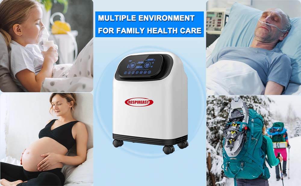 Powerful 9Liters Household Use Oxygen Concentrator Machine Portable 9L/min Continuous Oxygenerator Medical Oxygen Generator for Elderly Homecare