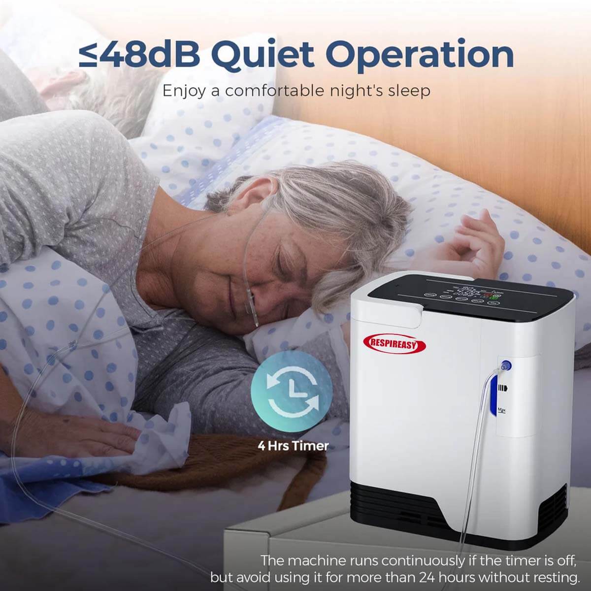 1-7L Home Portable Oxygen Concentrator and Nebulizer, 7L Adjustable Oxygen Generator RESPIREASY RE-Q1L