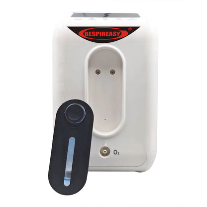 Concentrador de oxígeno RESPIREASY, generador de oxígeno RE-E1L ajustable de 1 a 8 L/min, oxigenador de alta pureza del 93 ± 3 % para uso doméstico y de viaje, generador de oxígeno O2 de gran capacidad para el cuidado personal. 