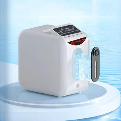 Concentrador de oxígeno RESPIREASY, generador de oxígeno RE-E1L ajustable de 1 a 8 L/min, oxigenador de alta pureza del 93 ± 3 % para uso doméstico y de viaje, generador de oxígeno O2 de gran capacidad para el cuidado personal. 