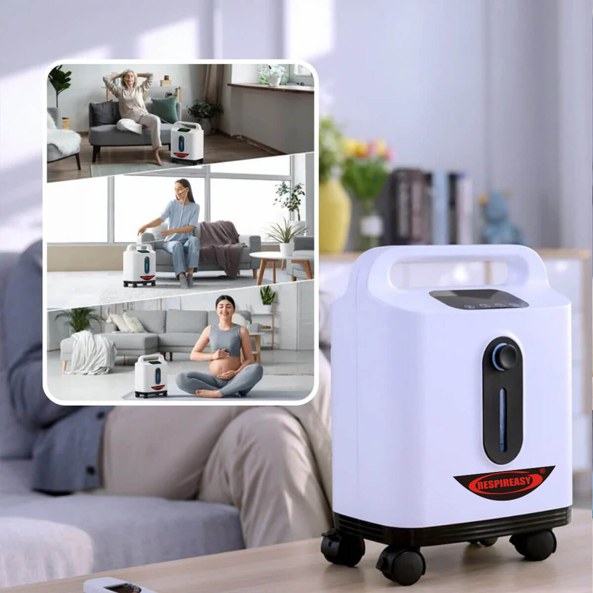 2025 Hot Sales 9 Liters Portable Oxygen Concentrator Price Personal Breathing dedakj Continuous Flow Oxygen oxygen Supply at Home