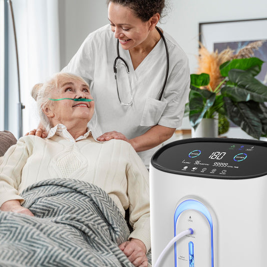 Buy Home use Portable Oxygen Concentrator DEDAKJ DE-Q1W Oxygen Concentrator 8 Liters Continuous Flow O2 Generator
