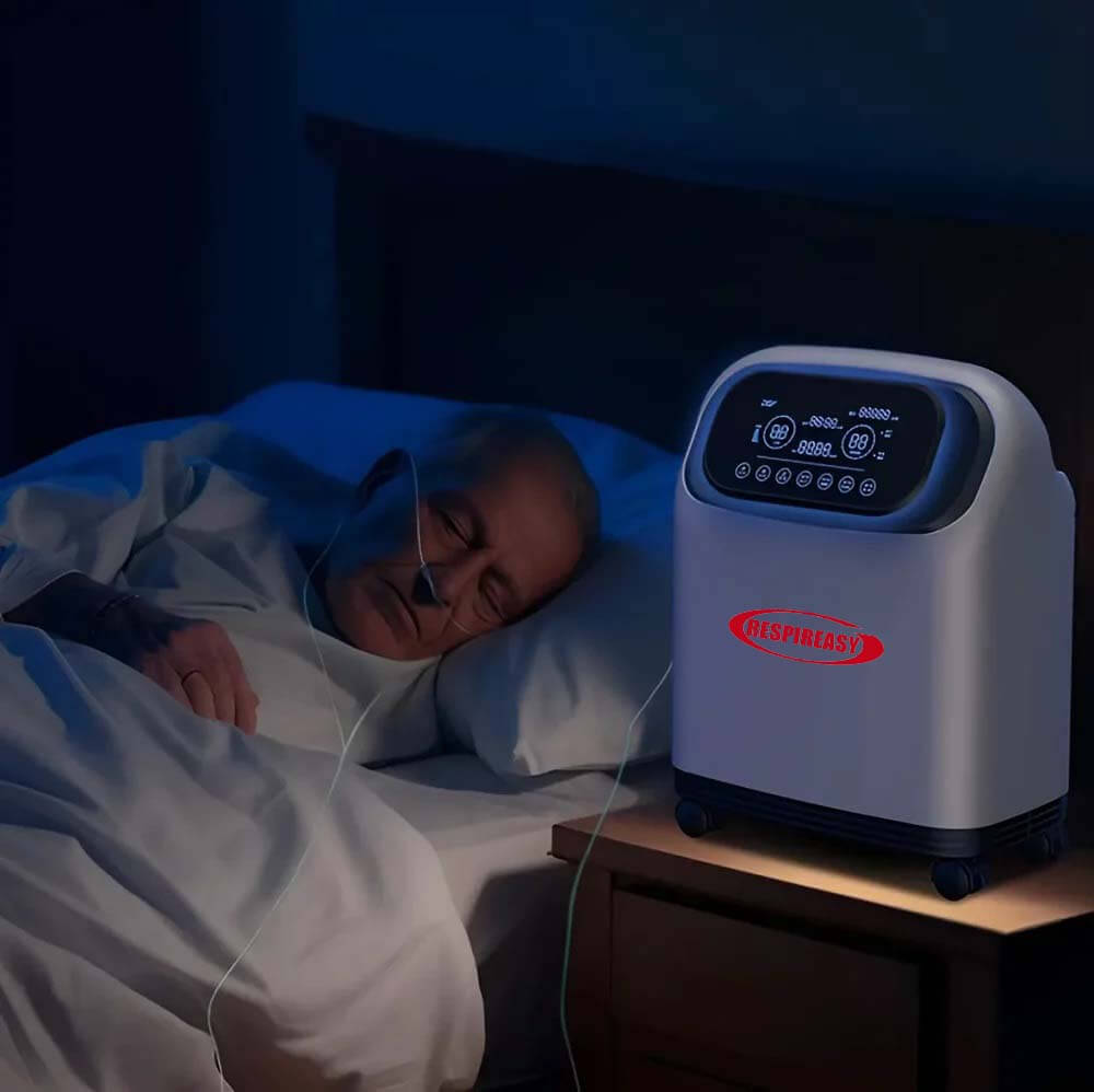 Powerful 9Liters Household Use Oxygen Concentrator Machine Portable 9L/min Continuous Oxygenerator Medical Oxygen Generator for Elderly Homecare