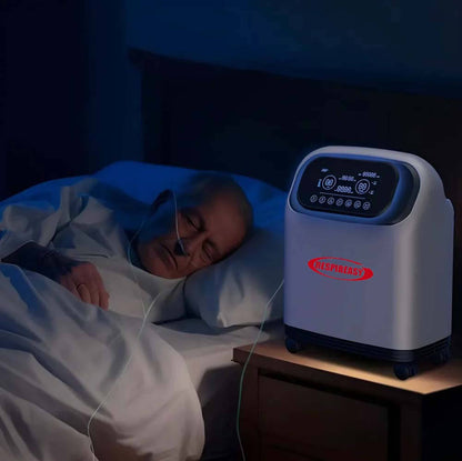 Concentrador de oxígeno portátil de 9 litros para uso doméstico, generador de oxígeno continuo de 9 l/min para el cuidado domiciliario de personas mayores.
