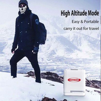 2025 Dedakj Mini Home Generador de oxígeno portátil REA 7liter O2 93% Concentración de oxígeno Generador de oxígeno ajustable con batería de litio 7600 mAh Litio Batería