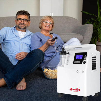 RespirEasy FDA Medical Grade 5L Home Oxygen Concentrator DEDAKJ with Nebulizer Function – Quiet, Continuous Flow Oxygen Machine for Elderly COPD