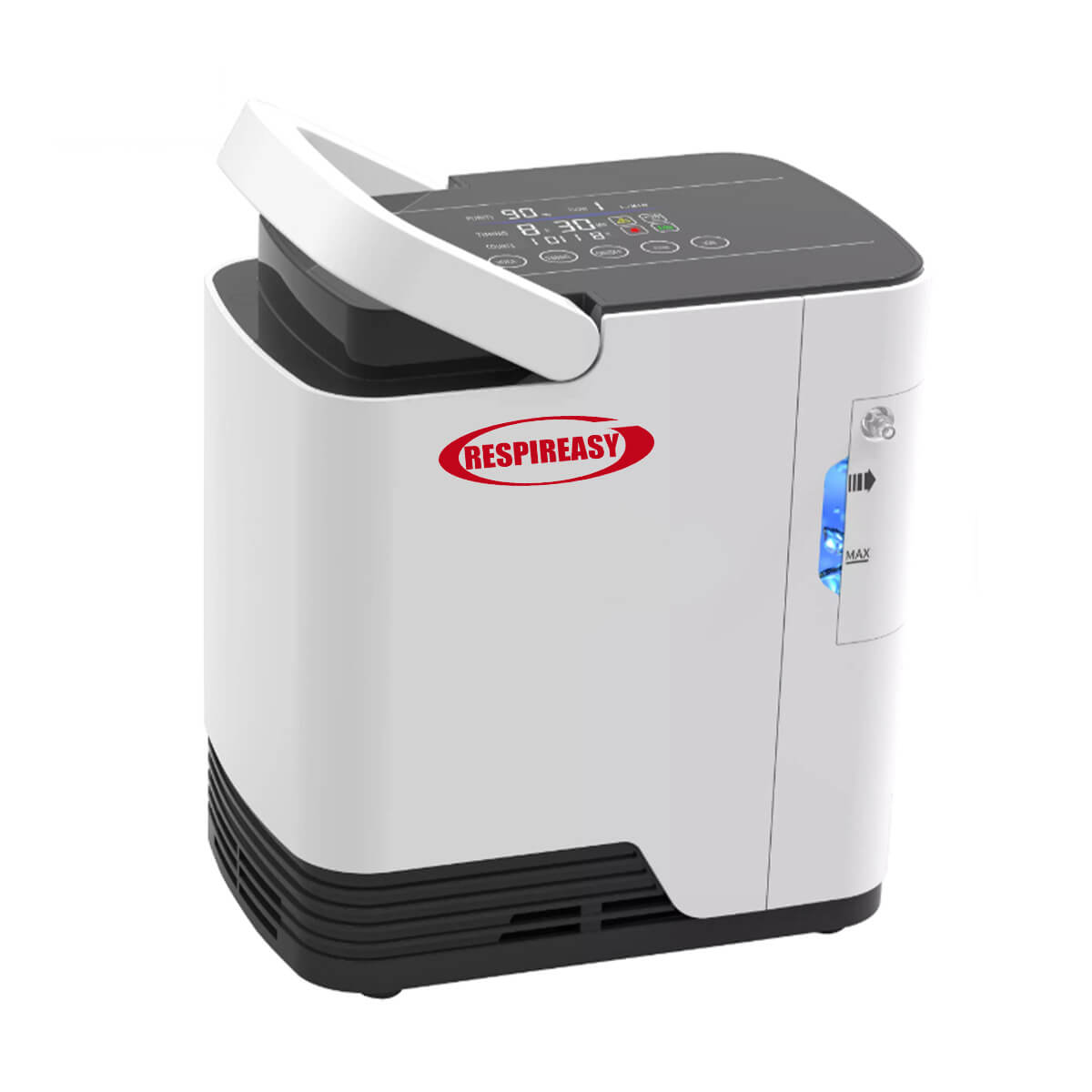 1-7L Home Portable Oxygen Concentrator and Nebulizer, 7L Adjustable Oxygen Generator RESPIREASY RE-Q1L
