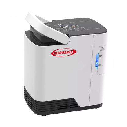 1-7L Home Portable Oxygen Concentrator and Nebulizer, 7L Adjustable Oxygen Generator RESPIREASY RE-Q1L