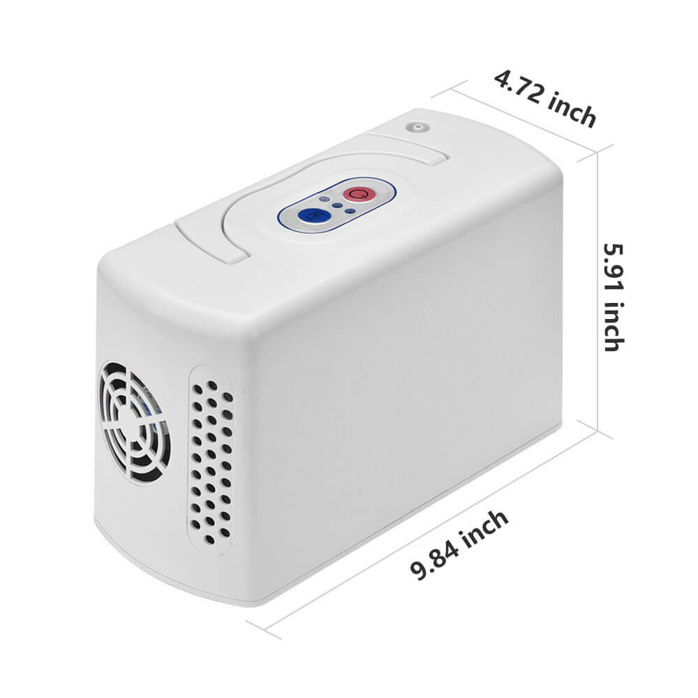 Travel Use Oxygen Generator Continuous Flow Oxygen Concentrator Portable Lightweight Medical 3L Oxygen Machine with Removable Lithium Battery for Travel Carrying