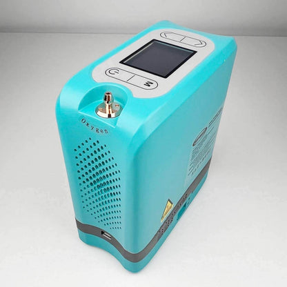 DEDAKJ Mini Portable Oxygen Concentrator 7Liters Adjustable Oxygen Generator O2 Concentration 93% Purity Removable Lithium Battery
