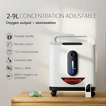 2025 Hot Sales 9 Liters Portable Oxygen Concentrator Price Personal Breathing dedakj Continuous Flow Oxygen oxygen Supply at Home