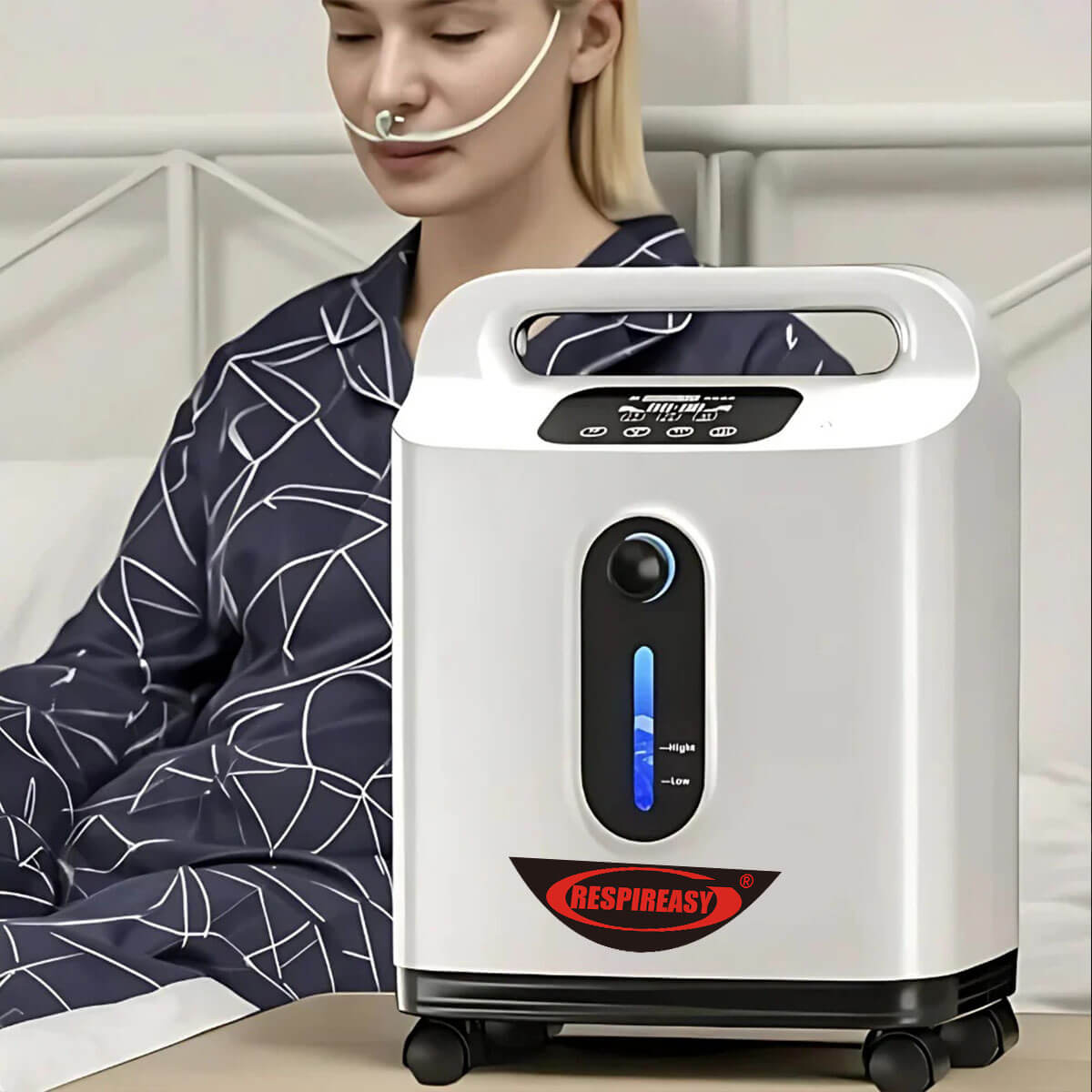 2025 Hot Sales 9 Liters Portable Oxygen Concentrator Price Personal Breathing dedakj Continuous Flow Oxygen oxygen Supply at Home