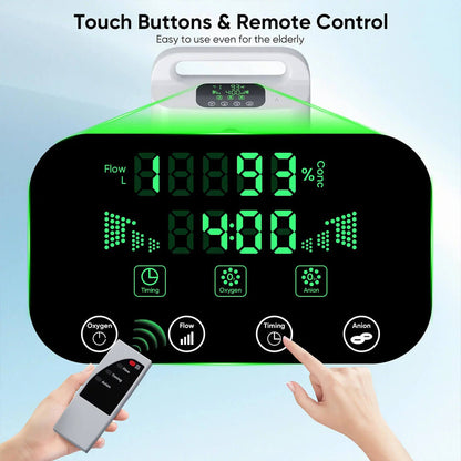 2025 Hot Sales 9 Liters Portable Oxygen Concentrator Price Personal Breathing dedakj Continuous Flow Oxygen oxygen Supply at Home