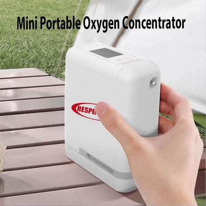 Concentrador de oxígeno de AC/CC respirasy 1-7L Viajamiento ajustable Concentrador de oxígeno portátil con concentrador de oxígeno de REA de batería
