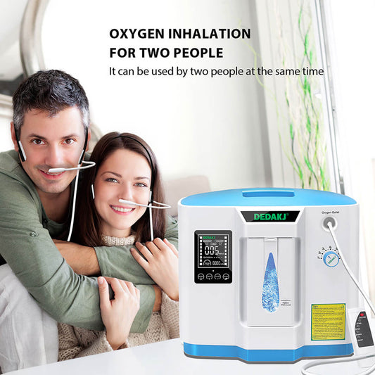 DEDAKJ Home DE-1B Oxygen Concentrator Portable Oxygen Generator ddt 1a 1b Medical 1-7 liter Adjustable O2 Oxygen Machine 93% Oxygen Concentration