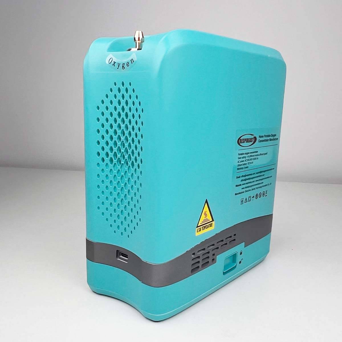 Portable Home Oxygen Concentrator, 1-7L Adjustable Oxygen Generator, 93% High Purity, Travel O2 Machine, Includes Carrying Case and Backpack