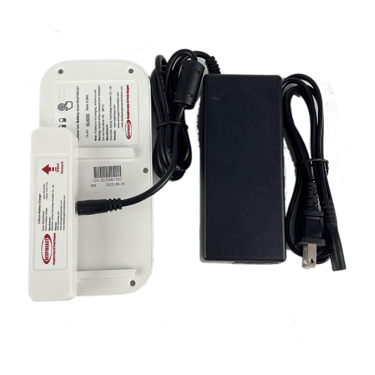 RESPIREASY Oxygen Concentrator Original Accessory Kit - Including Battery Charger and AC Adapter DEDAKJ