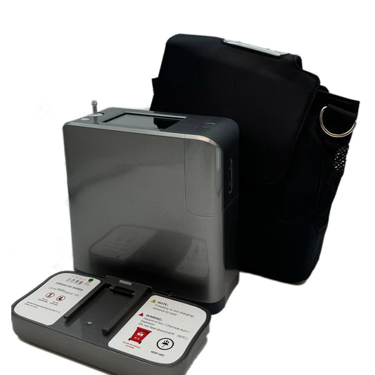 Potente concentrador de oxígeno portátil KPC 1-9 Generador de oxígeno ajustable con batería de litio