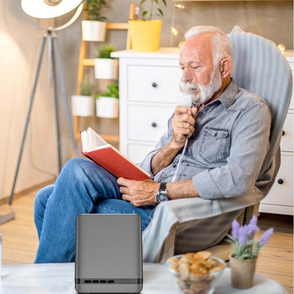 New Powerful Oxygen Concentrator Portable Oxygen Generator 1-9 Liters Adjustable O2 Machine Low Noise With Humidification Water Tank DEDAKJ