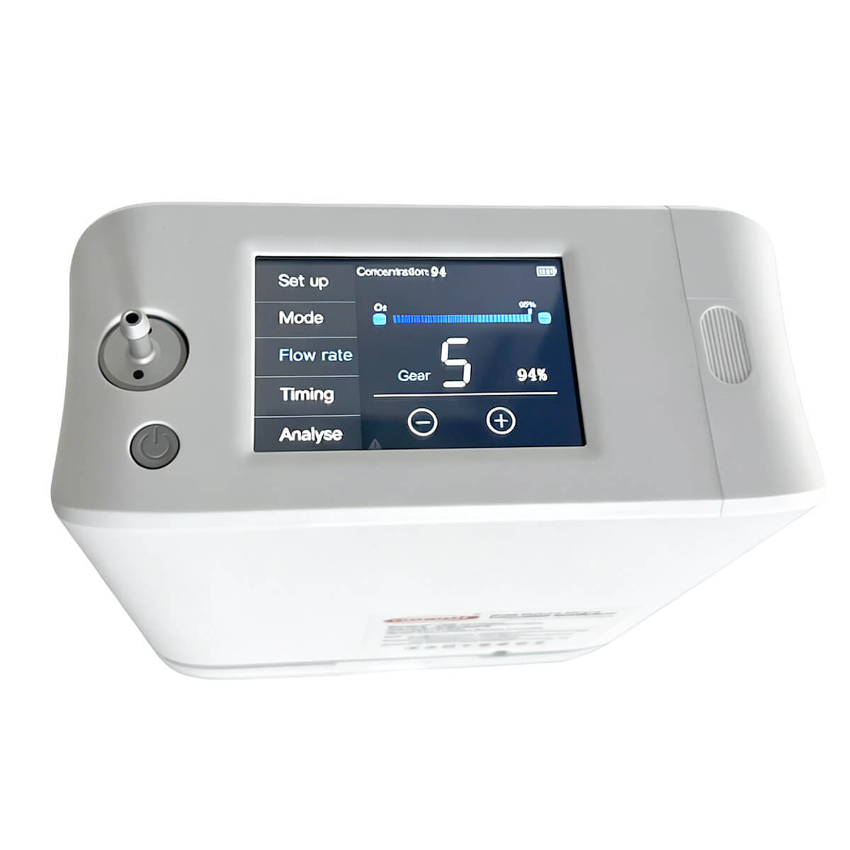 Nuevo potente concentrador de oxígeno Generador de oxígeno portátil 1-9 litros Máquina O2 Ajustable Bajo ruido con humidificación Tanque de agua Dedakj