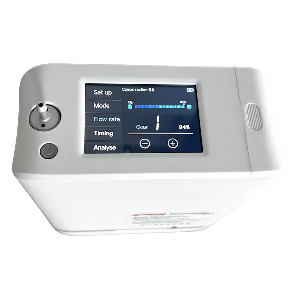 Nuevo potente concentrador de oxígeno Generador de oxígeno portátil 1-9 litros Máquina O2 Ajustable Bajo ruido con humidificación Tanque de agua Dedakj