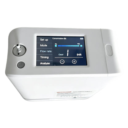 Nuevo potente concentrador de oxígeno Generador de oxígeno portátil 1-9 litros Máquina O2 Ajustable Bajo ruido con humidificación Tanque de agua Dedakj