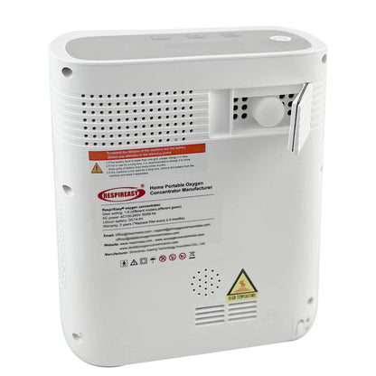 2025 RespirEasy New Portable 5ltr Continuous Flow Home Oxygen Concentrator Machine Oxygen Generators for Airplane Traveling