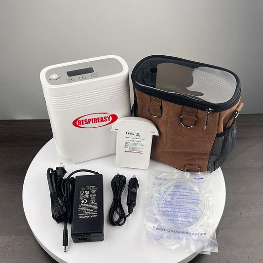 Home Portable Oxygen Concentrator 2.3kg Lightweight Medical 4L Continuous Flow Oxygen Generator with Removable Lithium Battery