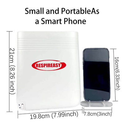 2025 RespirEasy New Portable 5ltr Continuous Flow Home Oxygen Concentrator Machine Oxygen Generators for Airplane Traveling